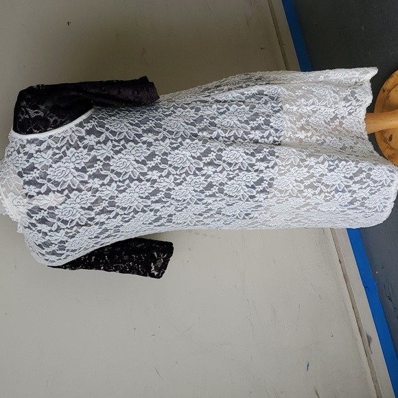 Agenda Boho Floral cream white lace Gilet Long Vest M L Cottage Core - Picture 5 of 8